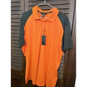 Men's Prim + Preux Orange Short Sleeved Polo Shirt - Size 2XL - New with Tag